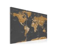 Tableau World Map: Modern Aesthetics-Taille L 90 x H 60 cm Imprimé
