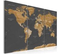 Tableau World Map: Modern Aesthetics-Taille L 90 x H 60 cm Multicolore G