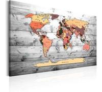 Tableau Imprimé "World Map : New Directions" 60 x 90 cm Multicolore G