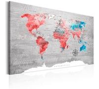 Tableau - World Map: Red Roam - 60x40 (10913)