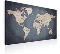 Tableau - World Map: Shades of Grey - 120x80 (10927)