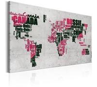 Tableau Artgeist Tableau - World Map: The French Connection (FR) - 90x60 (10943)