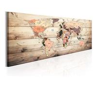 Tableau World Maps: Map of Dreams-Taille L 150 x H 50 cm Imprimé