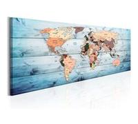 Tableau - World Maps: Sapphire Travels - 120x40 Artgeist (10981)