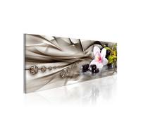 Tableau Zen composition: orchid, bamboo and stones-Taille L 120 x H 40 cm