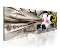 Tableau Non renseigné Tableau Zen composition: orchid, bamboo and stones-Taille L 135 x H 45 cm