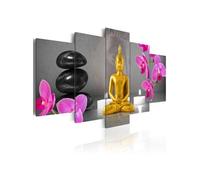 Tableau Zen: golden Buddha-Taille L 200 x H 100 cm