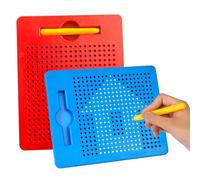 Tableaux à Dessin Magnétiques,Smavles 2Pcs Planche à Dessin Magnétique,Tablette à Dessin Magnétique Cadeau de Voyage pour Enfants,Dessin Magnétique Tablette Effaçable Enfant Jouet Educatif Cadeau