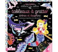 Tableaux à gratter Sirènes et dauphins - boîte avec accessoires