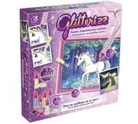 Tableaux a pailleter licornes phosphorescentes - glitterizz - loisirs creatifs G