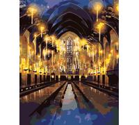 Tableaux à peindre - Grande salle Harry Potter 40x50 cm