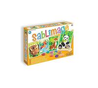 Tableaux a sabler Animaux en danger (panda, tigre, koala, canard) - Sablimage - Kit creatif sable colore