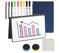 Tableaux Blancs Effaçables à Sec, Format A4 Tableaux Blancs Double Face, avec Stylos Effaçables à Sec, Gomme, Aimants pour Bureau Dessin, 30x21 cm (2 Pièces - A3)