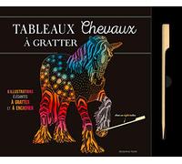 Tableaux Chevaux À Gratter - 6 Illustrations Élégantes À Gratter Et À Encadrer - Avec Un Stylet Inclus