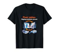 Tableaux croisés dynamiques Data Science Numbers Flip Chart Graphic T-Shirt