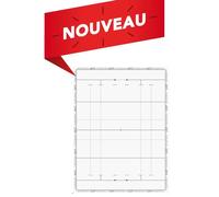 Tableaux d'affichage et minuteurs effaçable rugby Tremblay CT Taktifol Blanc 60x80 cm