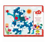 Coffret créatif Tableau de pompons Des chiens à caresser