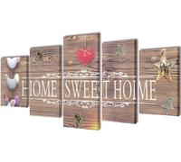 Tableaux Décoration Set Home Sweet Home 200 x 100 cm
