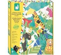 Tableaux dores en peinture aquarelle theme animaux Multicolore G