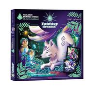 Fleurus Tableaux en pixel strass et mini cristaux – Forêt enchantée