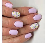 Tableaux Français Carrés Fausses Clous Colues Sur La Presse De Fleur De Bâton False Artificielle Pour Les Collets Les Femmes L'ongle