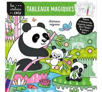 Tableaux magiques - animaux mignons - + 4 feutres - Sandrine Lamour - Fleurus - Jeux livres objets