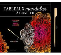 Tableaux mandalas à gratter: 6 illustrations apaisantes à gratter et à colorier