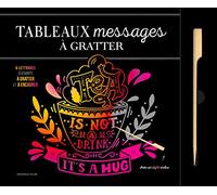 Tableaux Messages et citation à gratter: 6 illustrations inspirées à gratter et à encadrer