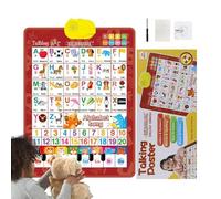 Tableaux Muraux Parlants Pour - Jouet Parlant Bilingue, Interactif Affiche Alphabet Électronique, Musique Espagnol Et Anglais Développement | Multipurpose Outdoor Indoor Utility