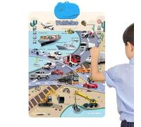 Tableaux Muraux Parlants pour | Jouets de Développement Interactifs et Amusants | Posters pour Classe Primaire | Pour Maison École Classe Temps Familial Intérieur Extérieur Vacances Anniversaire