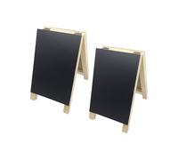 Tableaux noirs réversibles en bois - Solution de rangement facile - Économie d'espace - Pliable - Pour bureau ou maison