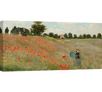 Tableaux sur toile - Claude Monet, Coquelicots (détail) - 140x70 cm