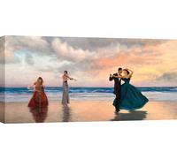 Tableaux sur toile, Danse sur la plage - Pierre Benson, Dancing on the Beach (détail) - 100x50 cm