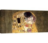 Tableaux sur toile - Gustav Klimt, Le Baiser - 70x35 cm