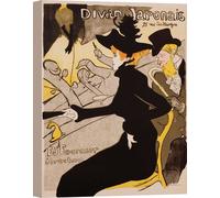 Tableaux sur toile - Henri Toulouse-Lautrec, Divan Japonais Poster - 120x90 cm