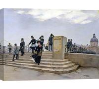 Tableaux sur toile Jean Beraud, Sur le Pont des Arts, Paris (détail) - 120x90 cm