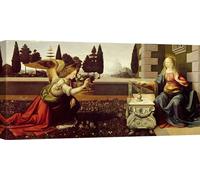 Tableaux sur toile - Leonardo da Vinci, L'Annonciation - 70x35 cm