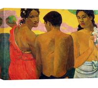 Tableaux sur toile - Paul Gauguin, Three Tahitians - 100x70 cm