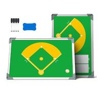 Tableaux Tactiques de Baseball, Tableau Baseball Tactique, Résistant aux Intempéries, avec Effaceur et Stylo Spécial, Disponible en Version Double Face, pour Matchs