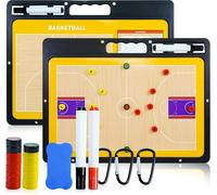 Tableaux Tactiques De Basket-Ball,Entraîneur Board De Basketball Magnétique Panneau Tactique Basketball Avec Marqueur Et Gomme-Basketball Coach Clipboard Pour Entraînement,Compétition.[B1976]