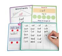 Tableaux téléphoniques effaçables à sec | Bloc-notes phonique anglais pour, bloc-notes avec stylo d'écriture spécial pour la maison, la maternelle, la salle de classe