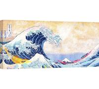 Tableaux toile Pop Art - Eric Chestier, La grande vague de Hokusai 2.0 - 120x60 cm