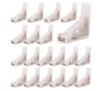 Tablecloth Holders - 20 Pcs Transparent Clips, Table Cover Clamps, Secure Fit Anti-Slip Design | For Outdoor Camping, Birthday, Wedding, Christmas, Family Dinner, Restaurant, Picnic Party Events