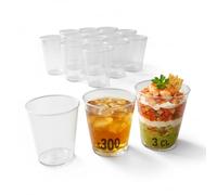 Table'Colors Pack 300 Verres Shooter - verrines 3cl Transparent Recyclable Solide Avec Marquage 2cl Idéal Pour Restaurant, Fête, Bar - Fabriqué en France Qualité Supérieure