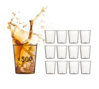 Table'Colors Pack 500 Verres Shooter - verrines 3cl Transparent Plastique Recyclable Solide Avec Marquage 2cl Idéal Pour Restaurant, Fête, Bar - Fabriqué en France Plastique Qualité Supérieure