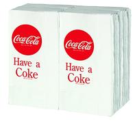 Tablecraft CC380 Coca-Cola Serviettes imprimées avec logo Rouge