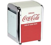 Tablecraft CC381 Coca-Cola Napkin Dispenser, Demi Rouge