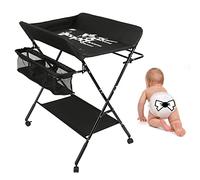 Tables à langer,Table à langer et Baignoire 2 en 1 pour bébé, De la naissance à 12 mois (jusqu'à 25kg),Pliable et Portable Table à Langer pour Bébé (noir)