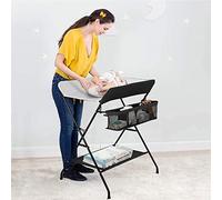 Tables à langer,Table à langer et Baignoire 2 en 1 pour bébé, De la naissance à 12 mois (jusqu'à 25kg),Pliable et Portable Table à Langer pour Bébé(gris)