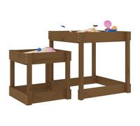 Tables à Sable Activité Jardin Terrasse Extérieur 2pcs Bois de Pin Massif vidaXL